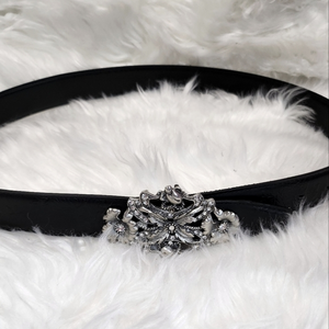 Strass buckle belt‎